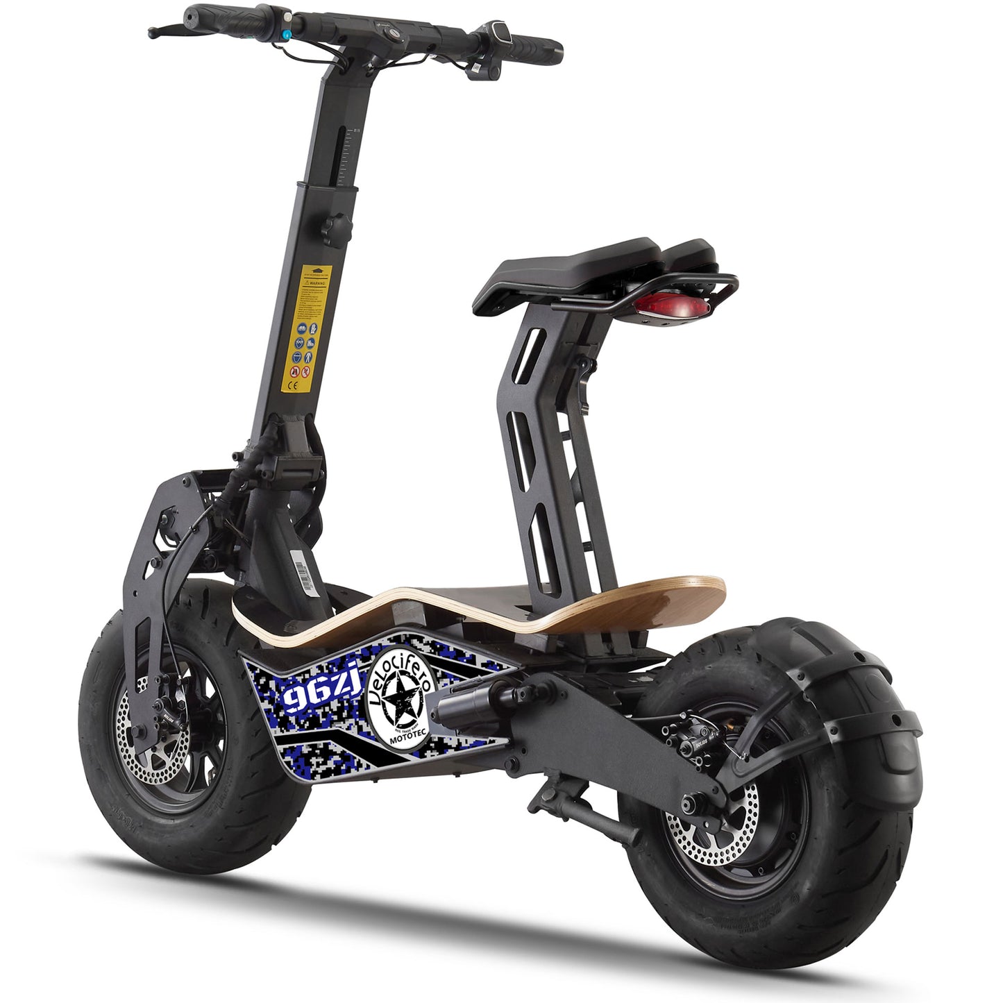 MotoTec Mad 1600w 48v Electric Scooter – Foldable All-Terrain Beast