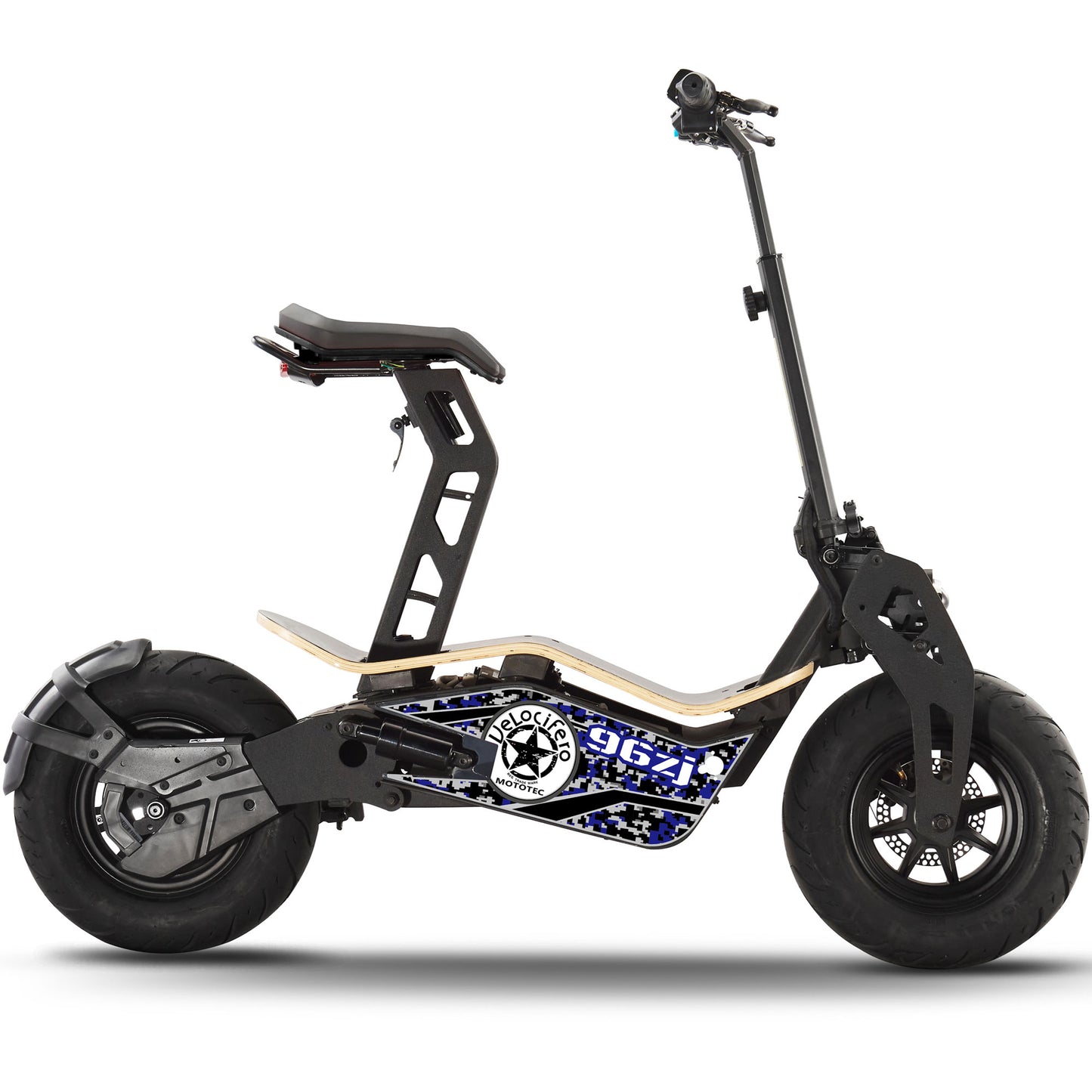MotoTec Mad 1600w 48v Electric Scooter – Foldable All-Terrain Beast