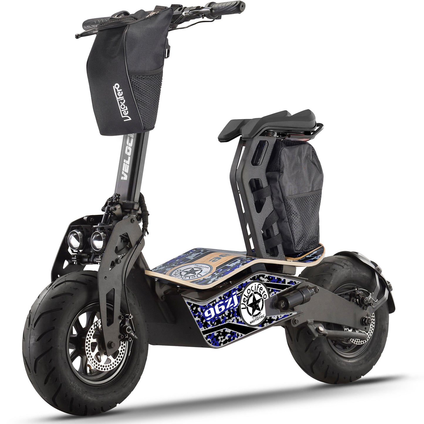 MotoTec Mad 1600w 48v Electric Scooter – Foldable All-Terrain Beast