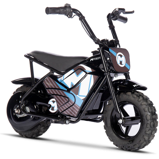 MotoTec 24v 250w Electric Mini Bike Black – Safe, Durable Fun for Kids 6+