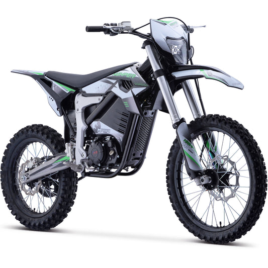 MotoTec Venom 72 V 12,000 W Electric Dirt Bike – White