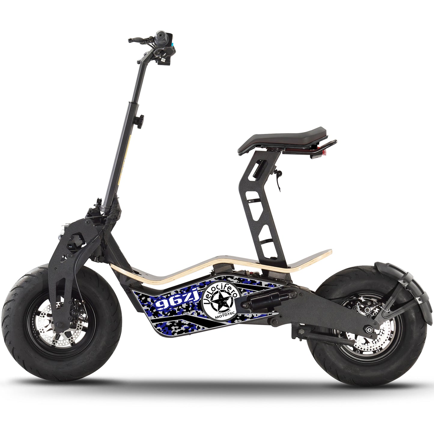 MotoTec Mad 1600w 48v Electric Scooter – Foldable All-Terrain Beast