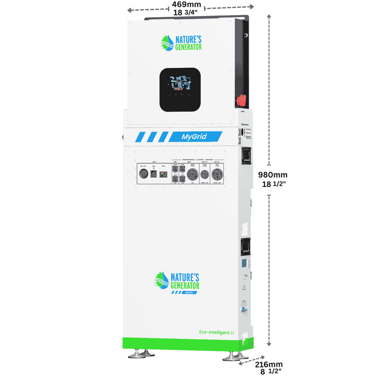 Nature’s Generator MyGrid 10K Solar & Wind Generator for Home