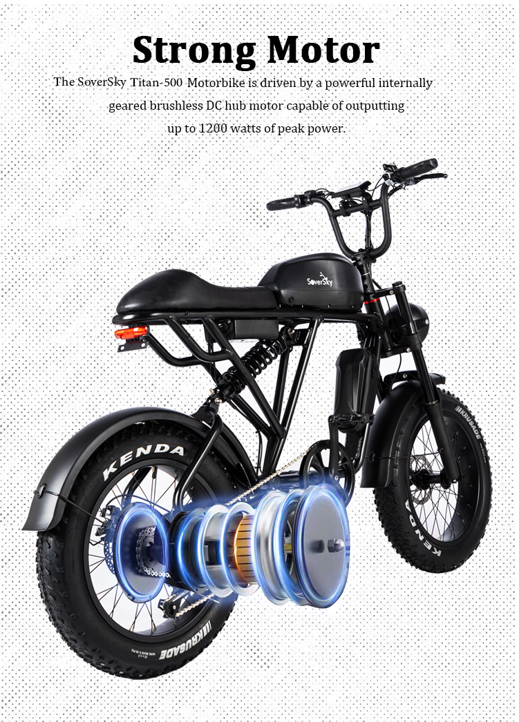 SoverSky Titan 500 Electric Fat Tire Bike – Shimano 7-Speed, 35-Mile Range
