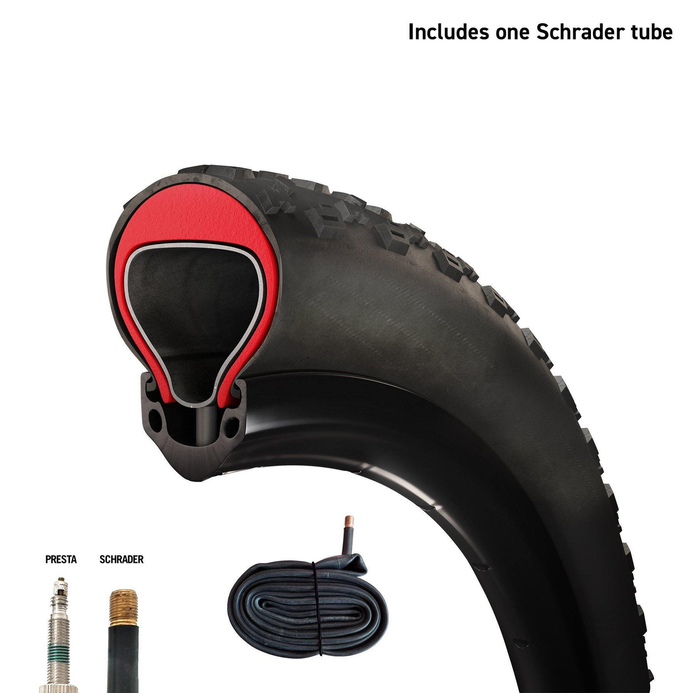Tannus Armour Fat Tire Inserts with Tubes for 26"