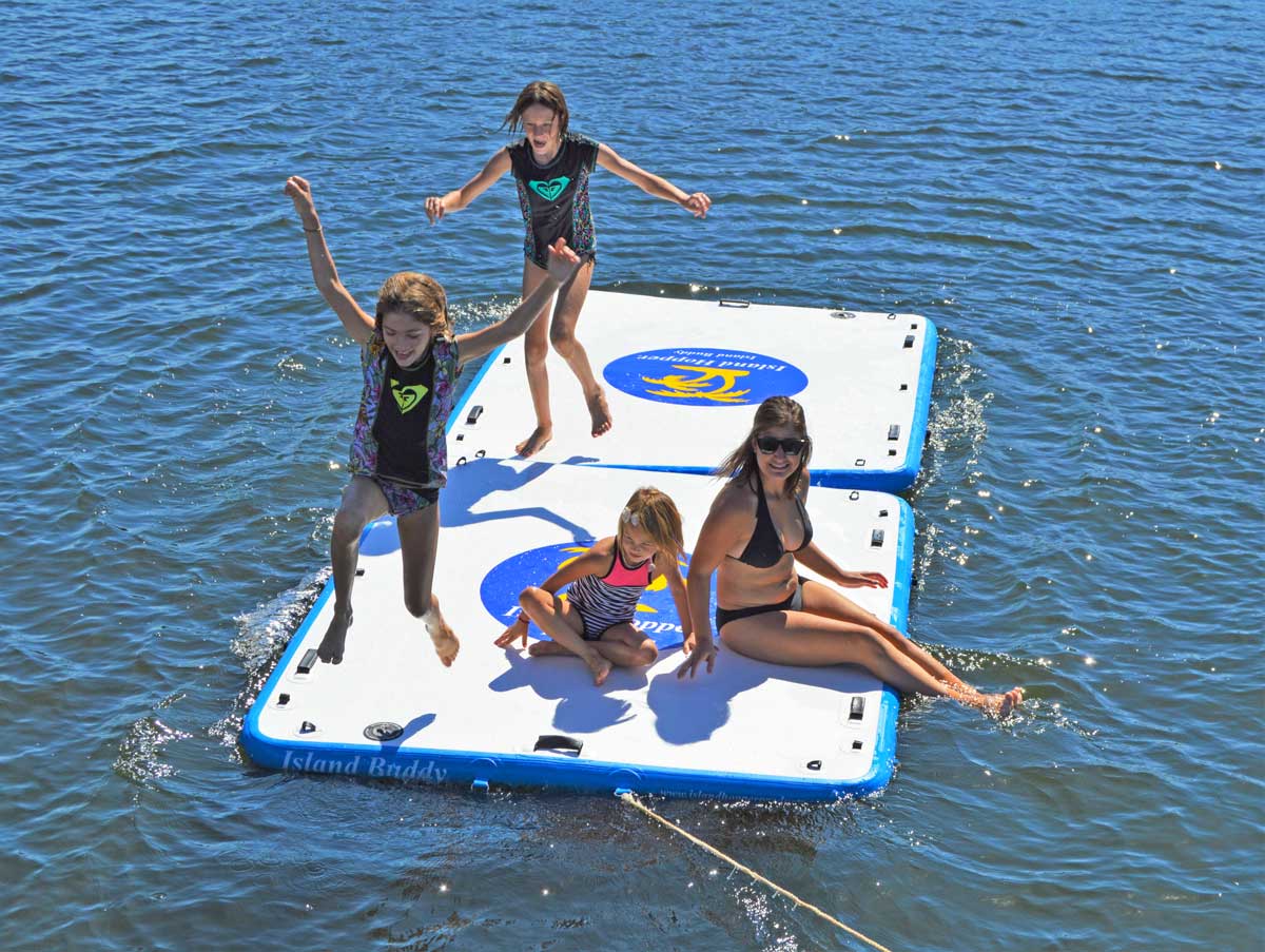 Island Hopper Island Buddy 8' x 6' Inflatable Water Platform & Dock