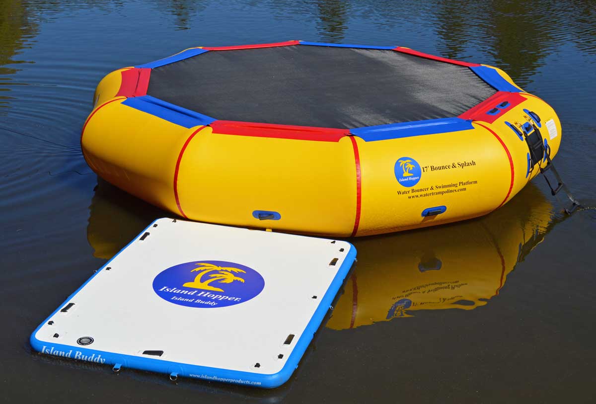 Island Hopper Island Buddy 8' x 6' Inflatable Water Platform & Dock