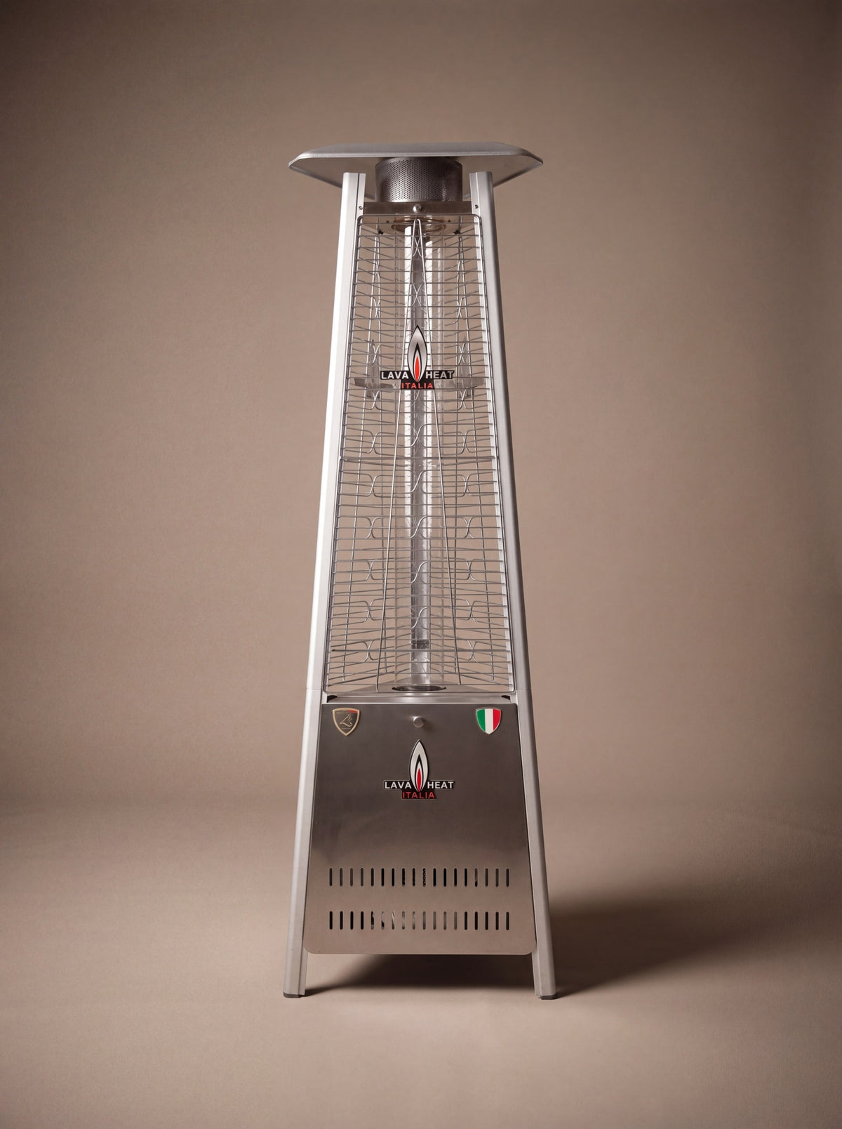 Lava Heat Italia Capri patio heater in Stainless Steel