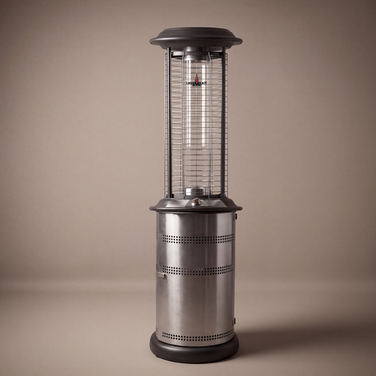 Lava Heat Italia Milano Cylindrical patio heater in Gunmetal