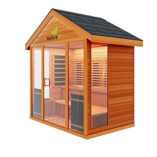Medical Saunas Nature 9 Plus Hybrid Outdoor Sauna (Six Person)