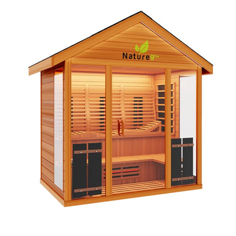 Medical Saunas Nature 9 Plus Hybrid Outdoor Sauna (Six Person)