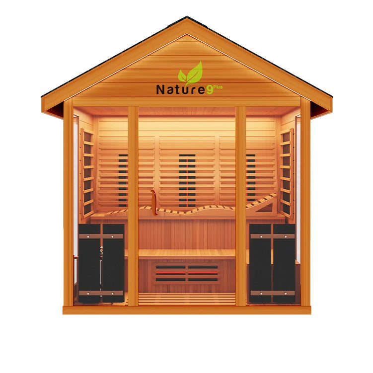 Medical Saunas Nature 9 Plus Hybrid Outdoor Sauna (Six Person)