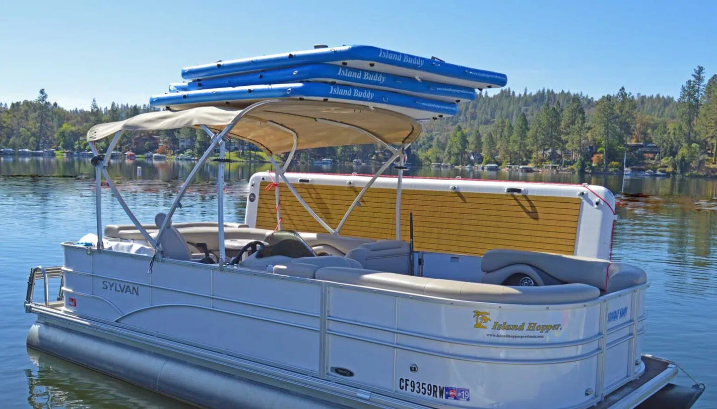 Island Hopper Island Buddy 8' x 6' Inflatable Water Platform & Dock