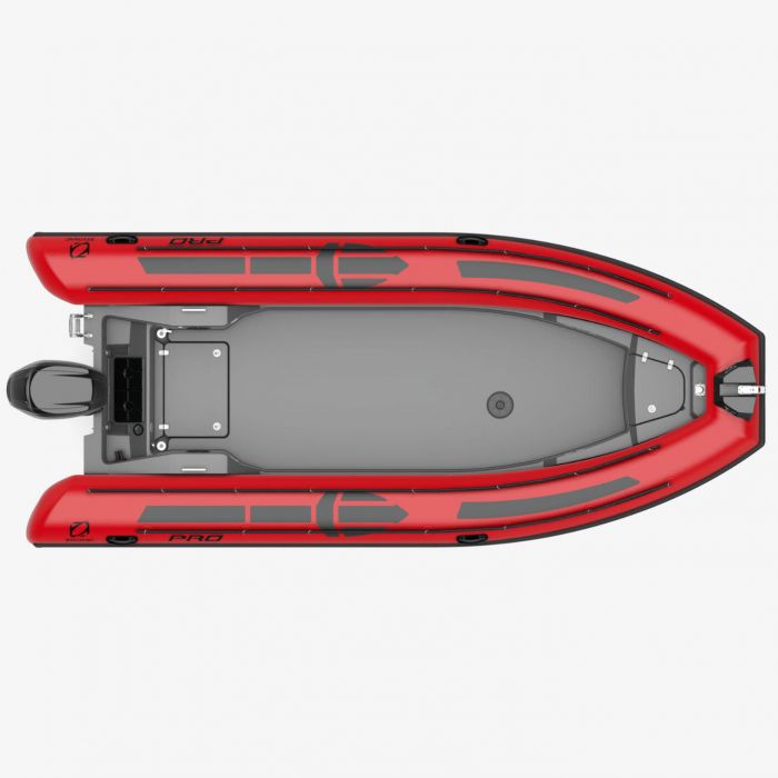 Spacious flat deck on Zodiac Pro 6.5 for custom layouts and 15 passengers