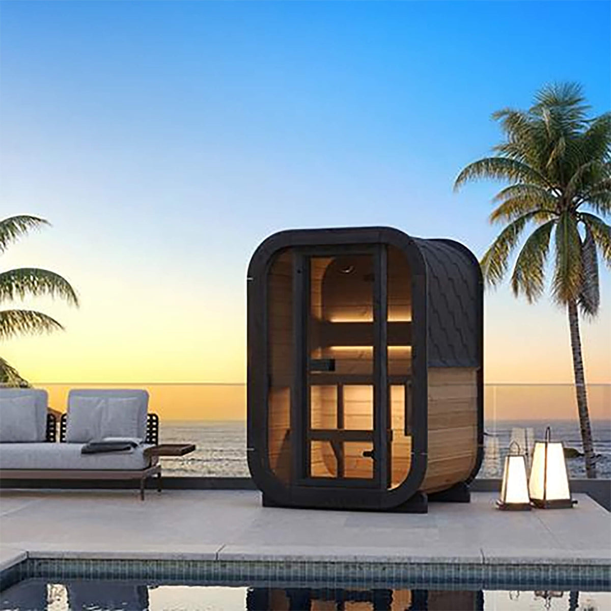 SaunaLife CL3G 2-Person Outdoor Sauna Kit