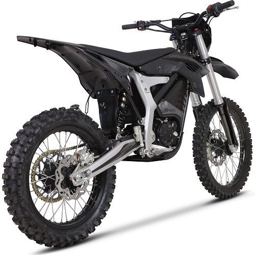 MotoTec Venom 72 V 12,000 W Electric Dirt Bike – Black