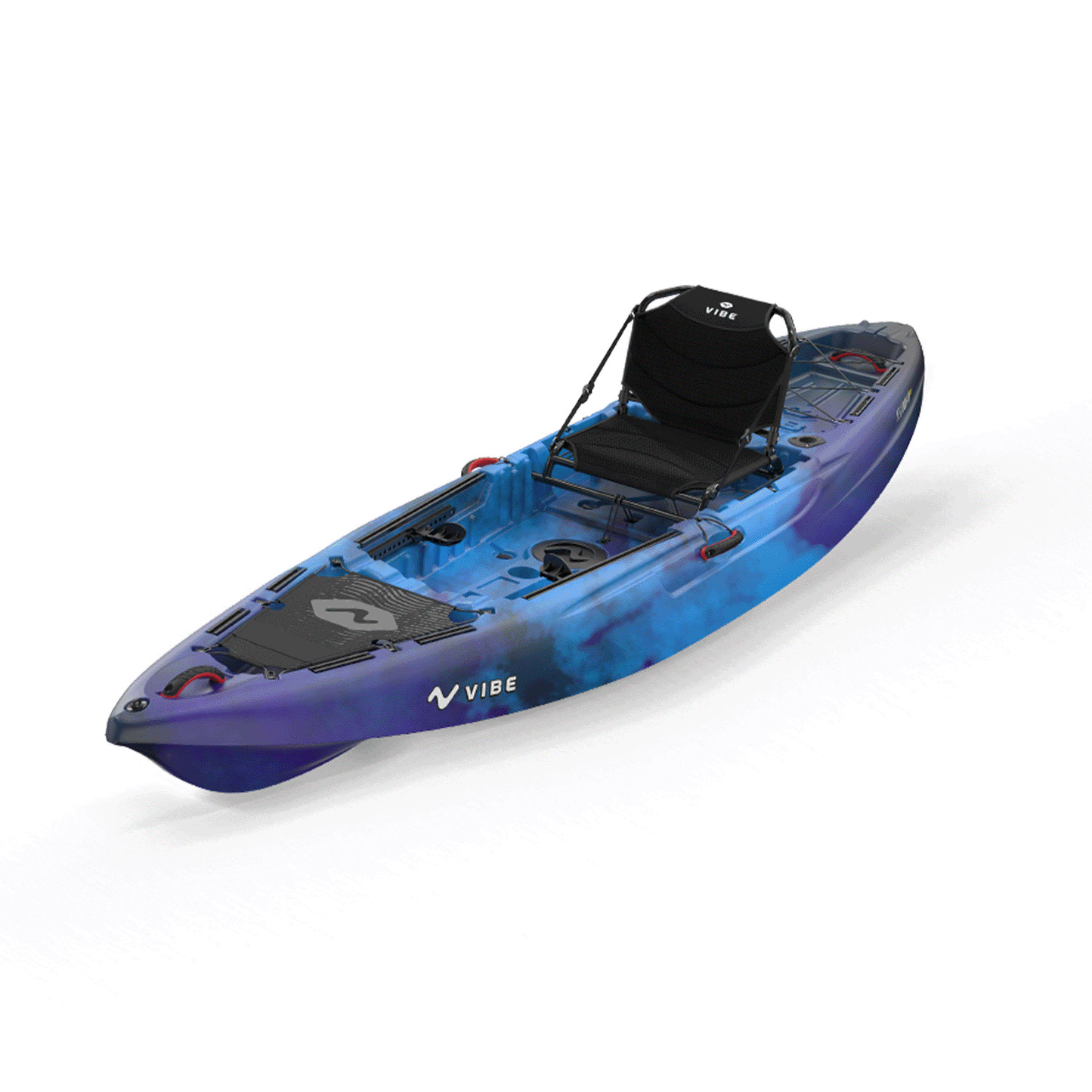 Close-up of Vibe Hero Seat on Yellowfin 120 kayak
