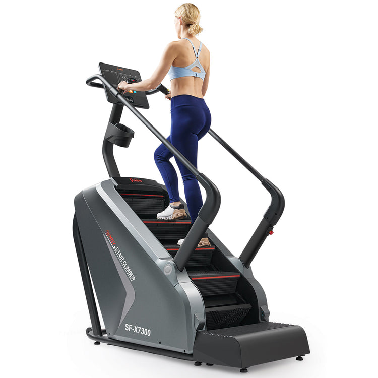 Smooth and efficient stair climber in a home gym setup – perfect for improving fitness levels