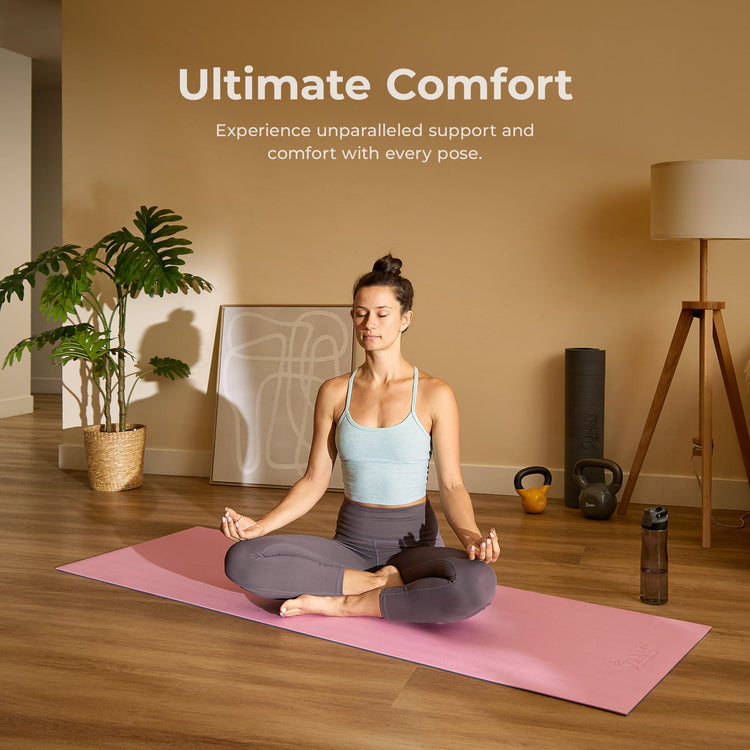 High-quality Pilates mat with cushioned comfort – ideal for floor exercises