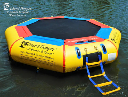 Island Hopper 10' Bounce N Splash Water Bouncer
