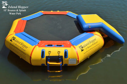 Island Hopper 10' Bounce N Splash Water Park with Slide