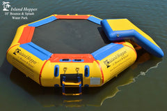 Island Hopper 10' Bounce N Splash Water Park with Slide