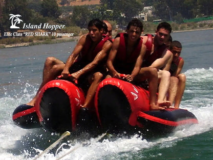 Island Hopper Red Shark 10 Person Elite Class Banana Boat Towable Tube