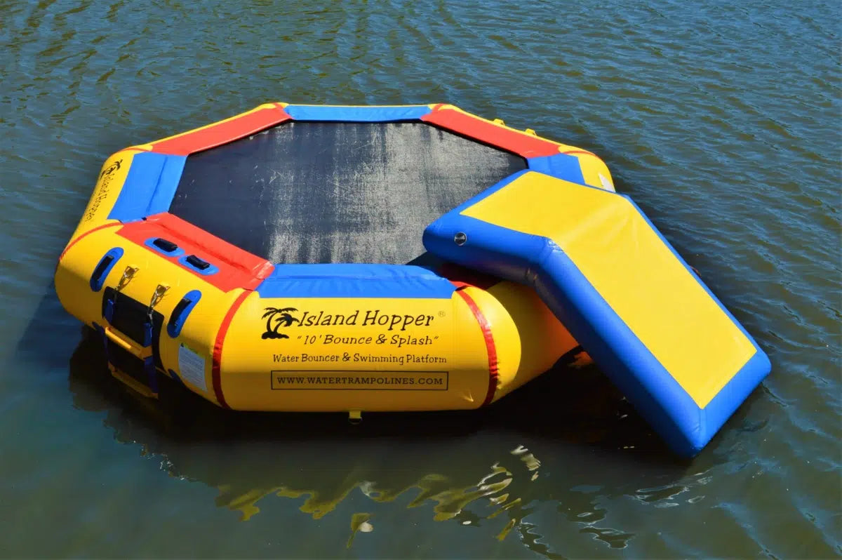 Island Hopper 10' Bounce N Splash Water Park with Slide