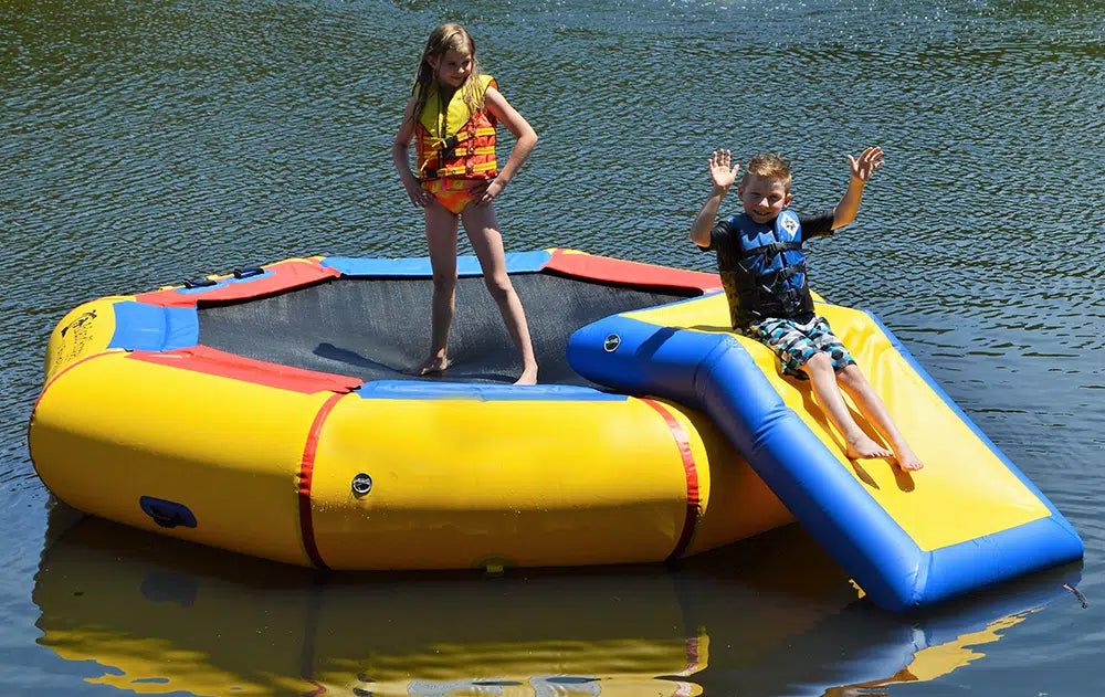 Island Hopper 10' Bounce N Splash Water Park with Slide