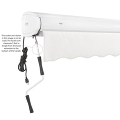 Awntech Key West Premium Electric Retractable Awning (10×8 ft, Model FCL10/FCR10‑SBY)