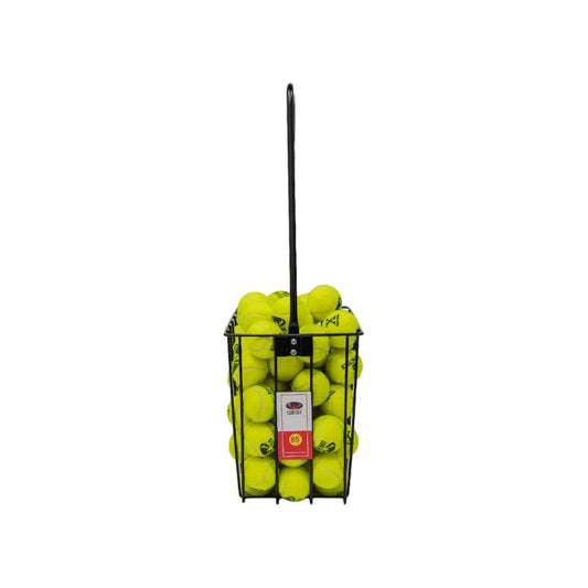 Lobster Sports 85-Ball Tennis Basket | Durable Ball Hopper with PVC Coating