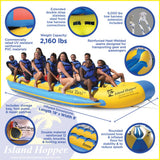 Island Hopper Banana Taxi 12 Person Elite Class Towable Tube