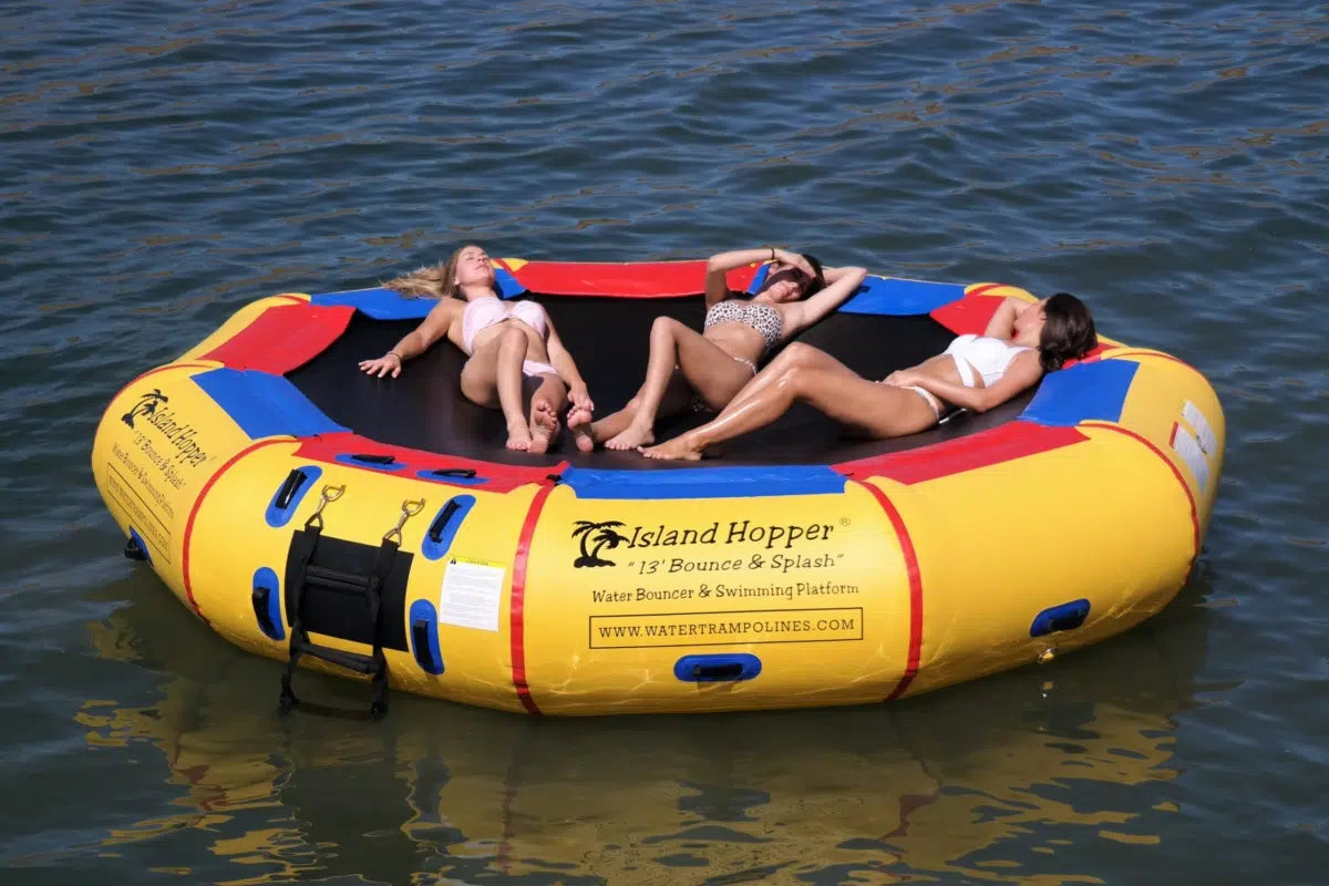 Island Hopper 13' Bounce N Splash Water Bouncer