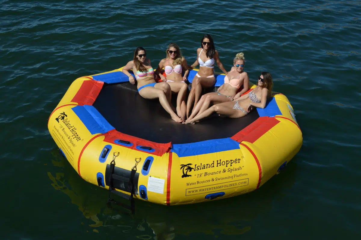 Island Hopper 13' Bounce N Splash Water Bouncer