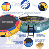 Island Hopper 13' Bounce N Splash Water Bouncer