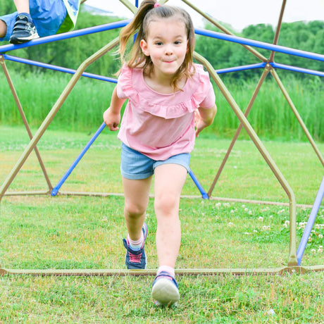 13FT Kids Climbing Jungle Gym Geometric Playground Dome Tower, 1000LBS (SAK83512)