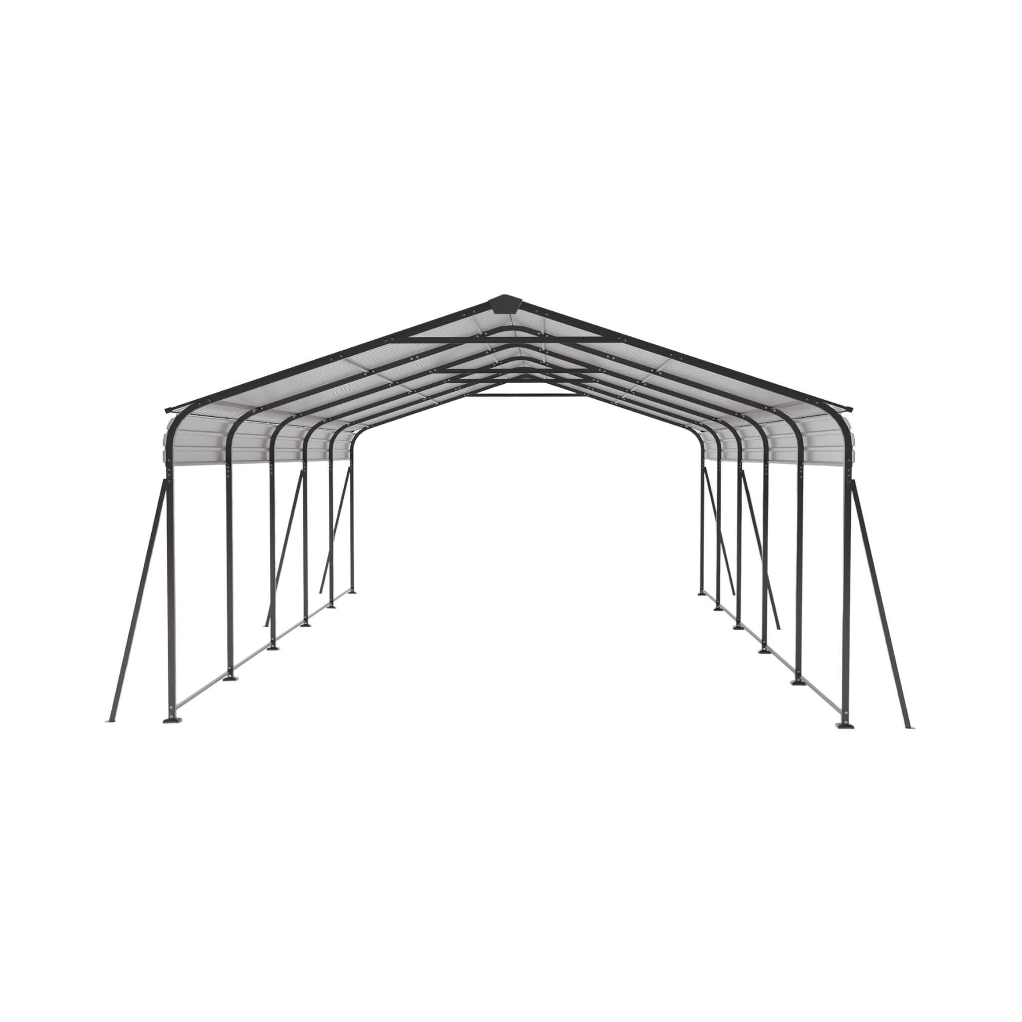 [13X26FT] Heavy-Duty Weather-Resistant Outdoor Carport With Protective Film - Thumbnail 4