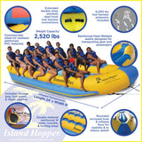 Island Hopper Banana Bus 14 Person Elite Class Towable Tube