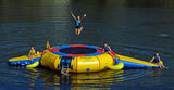Island Hopper 15' Gator Water Park with Classic Water Trampoline