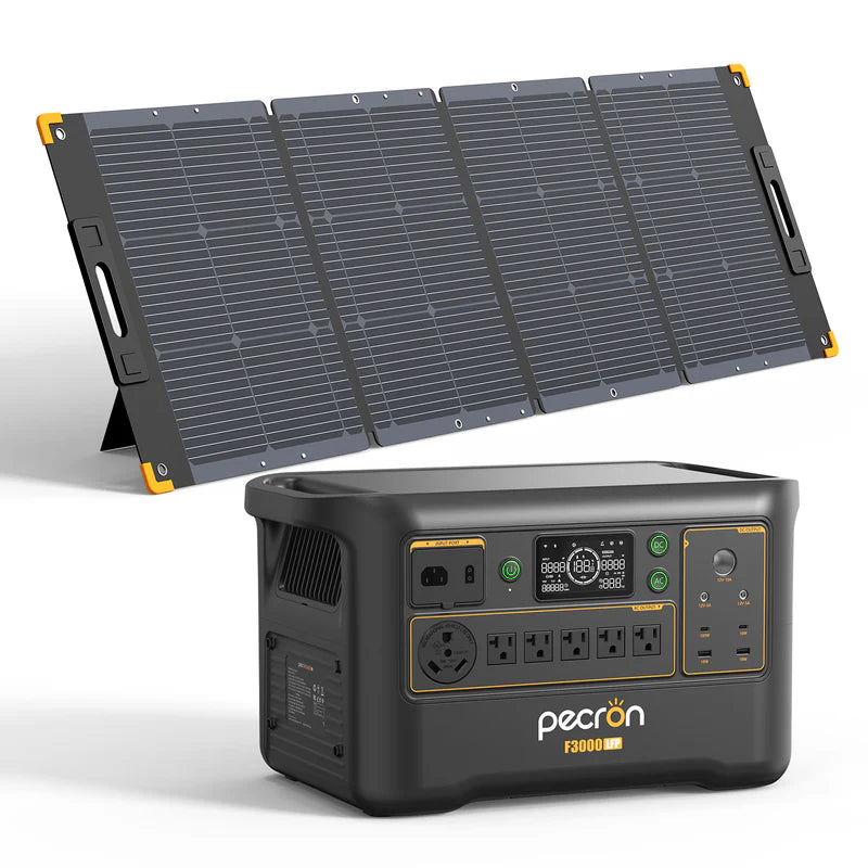 PECRON F3000LFP Portable Power Station 3600W 3072Wh | Expandable LiFePO4 Solar Generator