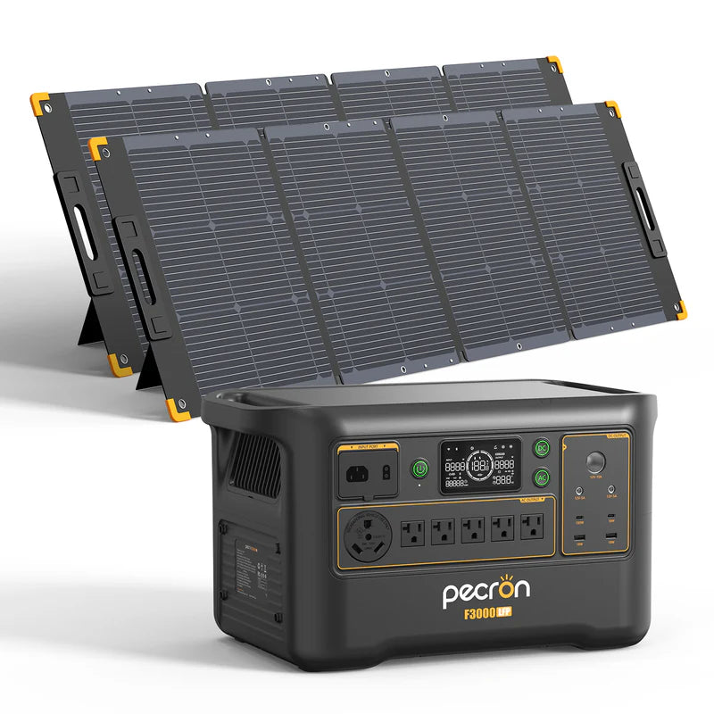 PECRON F3000LFP Portable Power Station 3600W 3072Wh | Expandable LiFePO4 Solar Generator