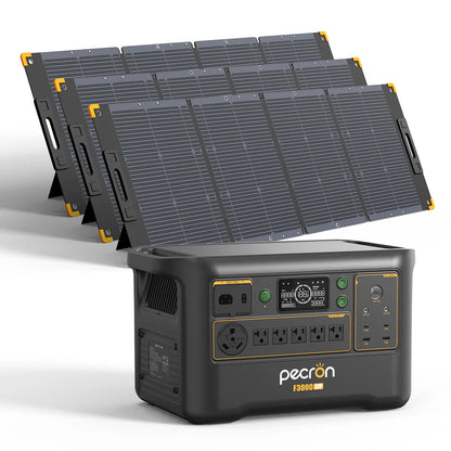 PECRON F3000LFP Portable Power Station 3600W 3072Wh | Expandable LiFePO4 Solar Generator