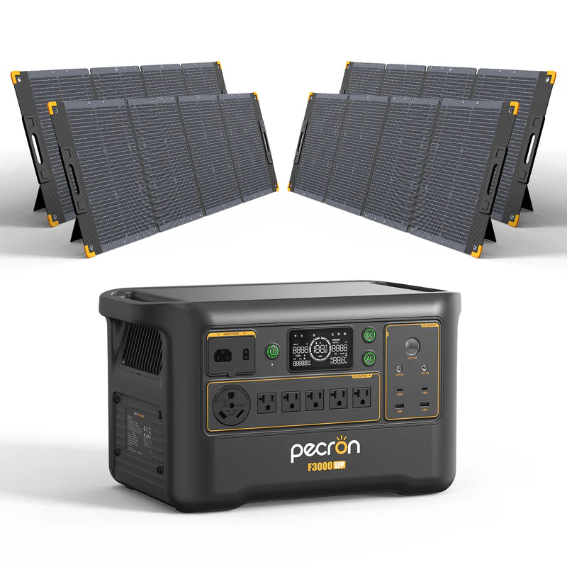 PECRON F3000LFP Portable Power Station 3600W 3072Wh | Expandable LiFePO4 Solar Generator
