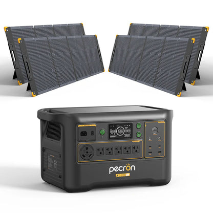 PECRON F3000LFP Portable Power Station 3600W 3072Wh | Expandable LiFePO4 Solar Generator