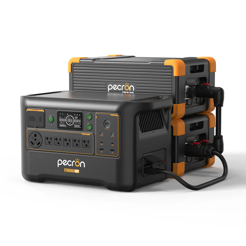 PECRON F3000LFP Portable Power Station 3600W 3072Wh | Expandable LiFePO4 Solar Generator
