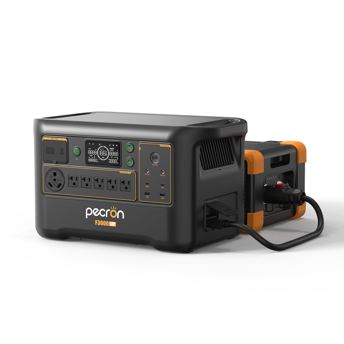 PECRON F3000LFP Portable Power Station 3600W 3072Wh | Expandable LiFePO4 Solar Generator