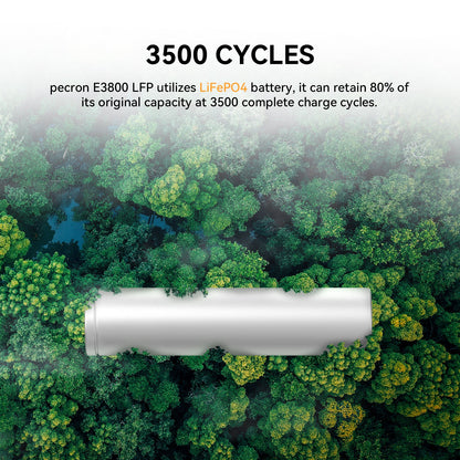 PECRON E3800LFP Portable Power Station – 4200W / 3840Wh
