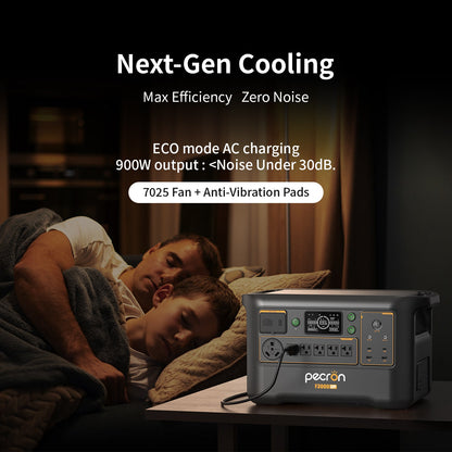 PECRON F3000LFP Portable Power Station 3600W 3072Wh | Expandable LiFePO4 Solar Generator