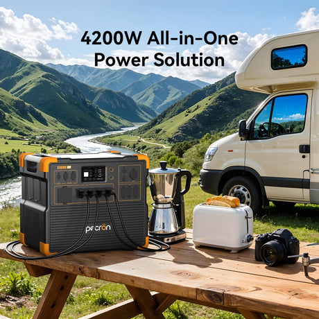 PECRON E3800LFP Portable Power Station – 4200W / 3840Wh