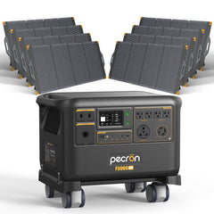 7200W portable solar generator with 240V output